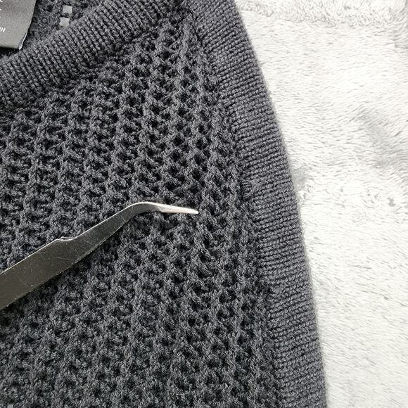 Tahari Swim Cover Womens L Black Halter Neck Sleeveless Crochet Beach Boho - Picture 2 of 11